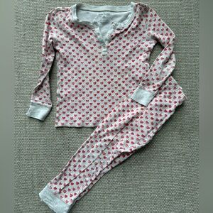 Roller rabbit 6 Heart sunita Pajamas - Gray and Red